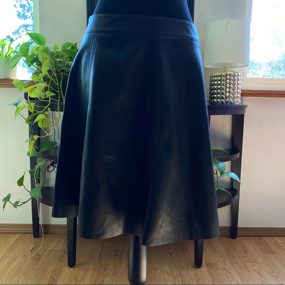 Faux Leather Black Skirt